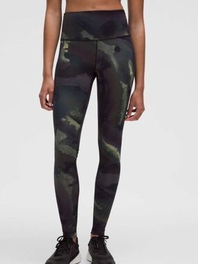 Lululemon Wunder Train High-Rise Tight 28" Ink Islands Burnside Multi SZ 10